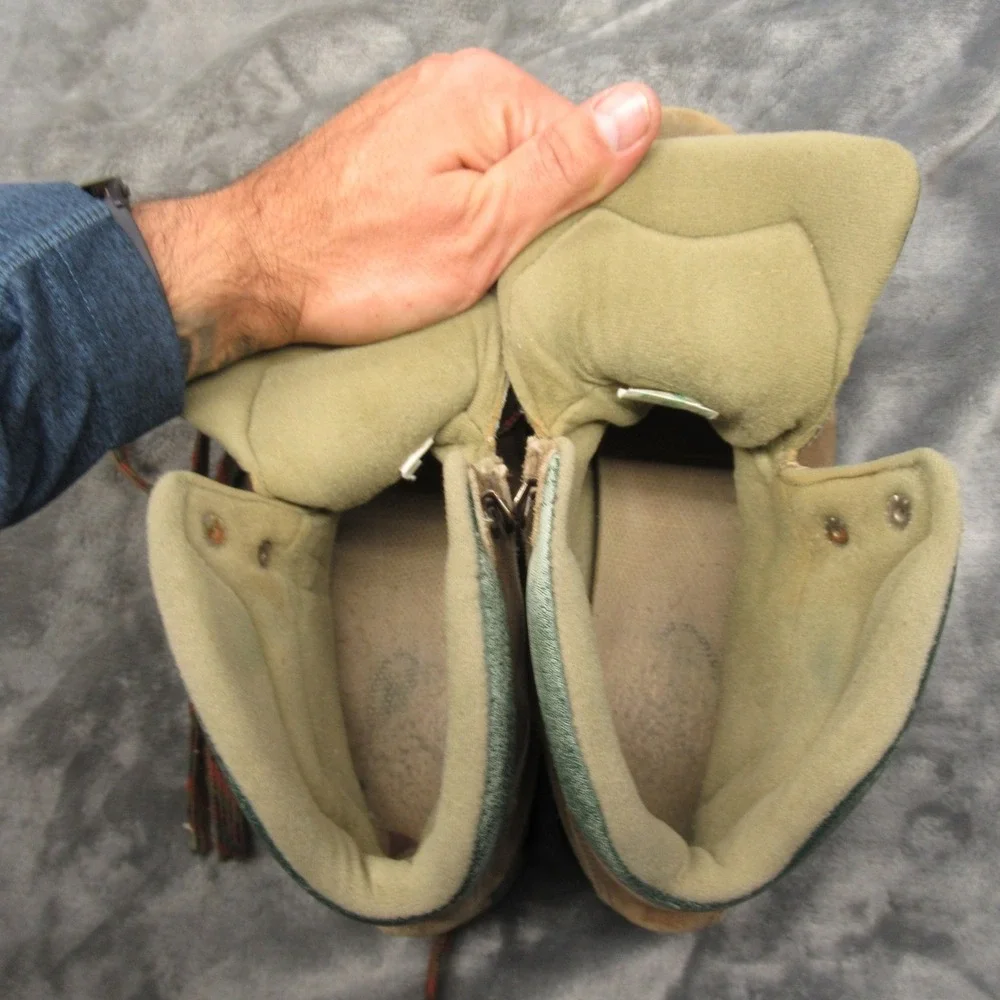 Asolo Boots Men 9‎ Brown Suede Leather Hiking Mountaineering Trail Joint Project